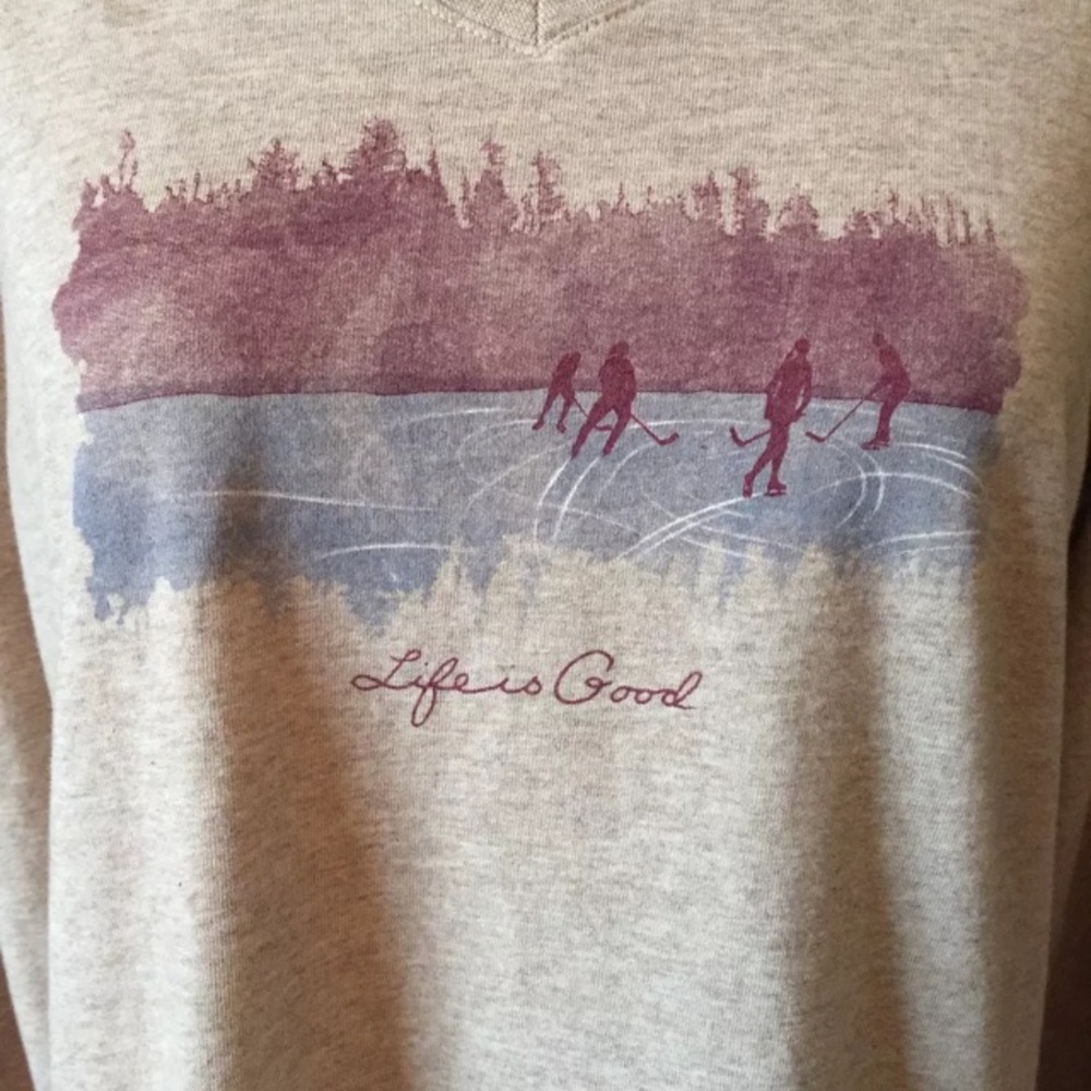 Life is Good Crusher Tee Pond Hockey Medium M - Picture 5 of 6